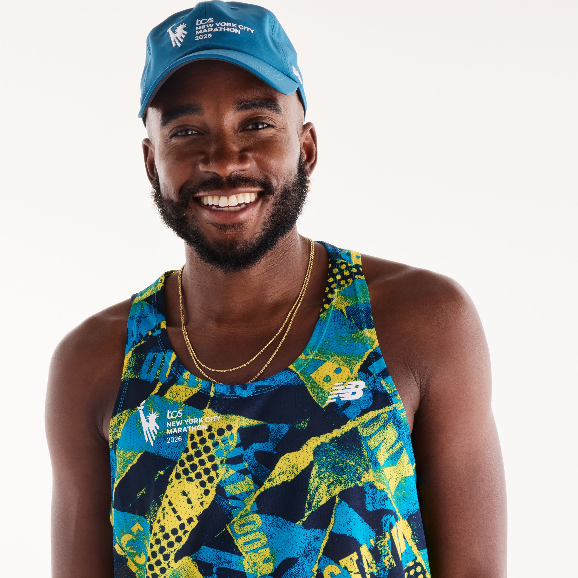 New Balance NYC Marathon RC Essential Printed Singlet, MT62F426MLT