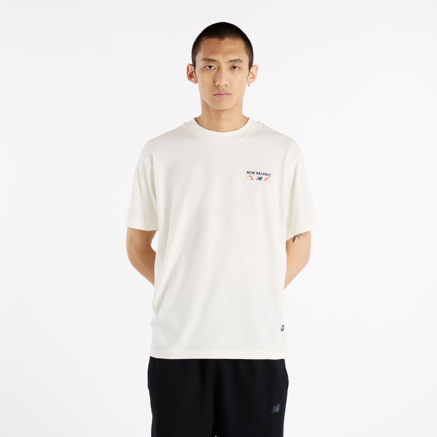 Мужская футболка New Balance Los Angeles Grab a Bite, цвет: Морская соль — фото 1