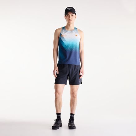 NYC Marathon Race Day Ultra Light Printed Singlet