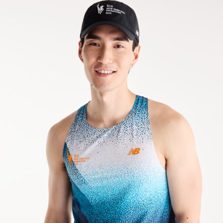 NYC Marathon Race Day Ultra Light Printed Singlet
