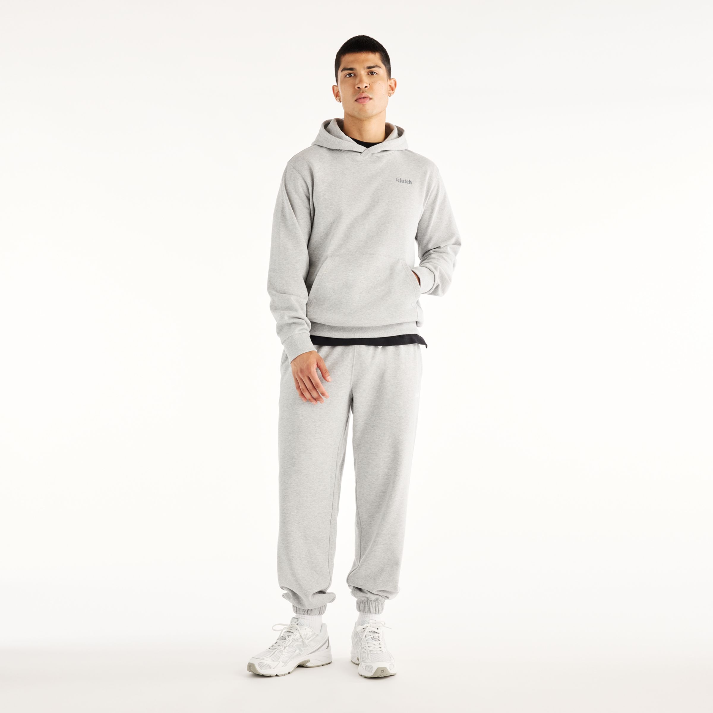 Klutch X NB コットンスウェットフーディ(裏起毛)