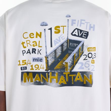 NYC Marathon Graphic T Shirt - Manhattan