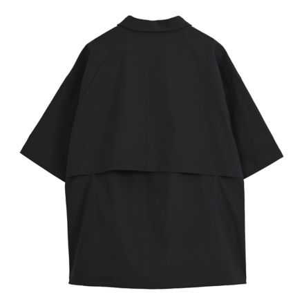 ファンクショナルウーブンショートスリーブシャツ, BLACK, MT62I2FABK