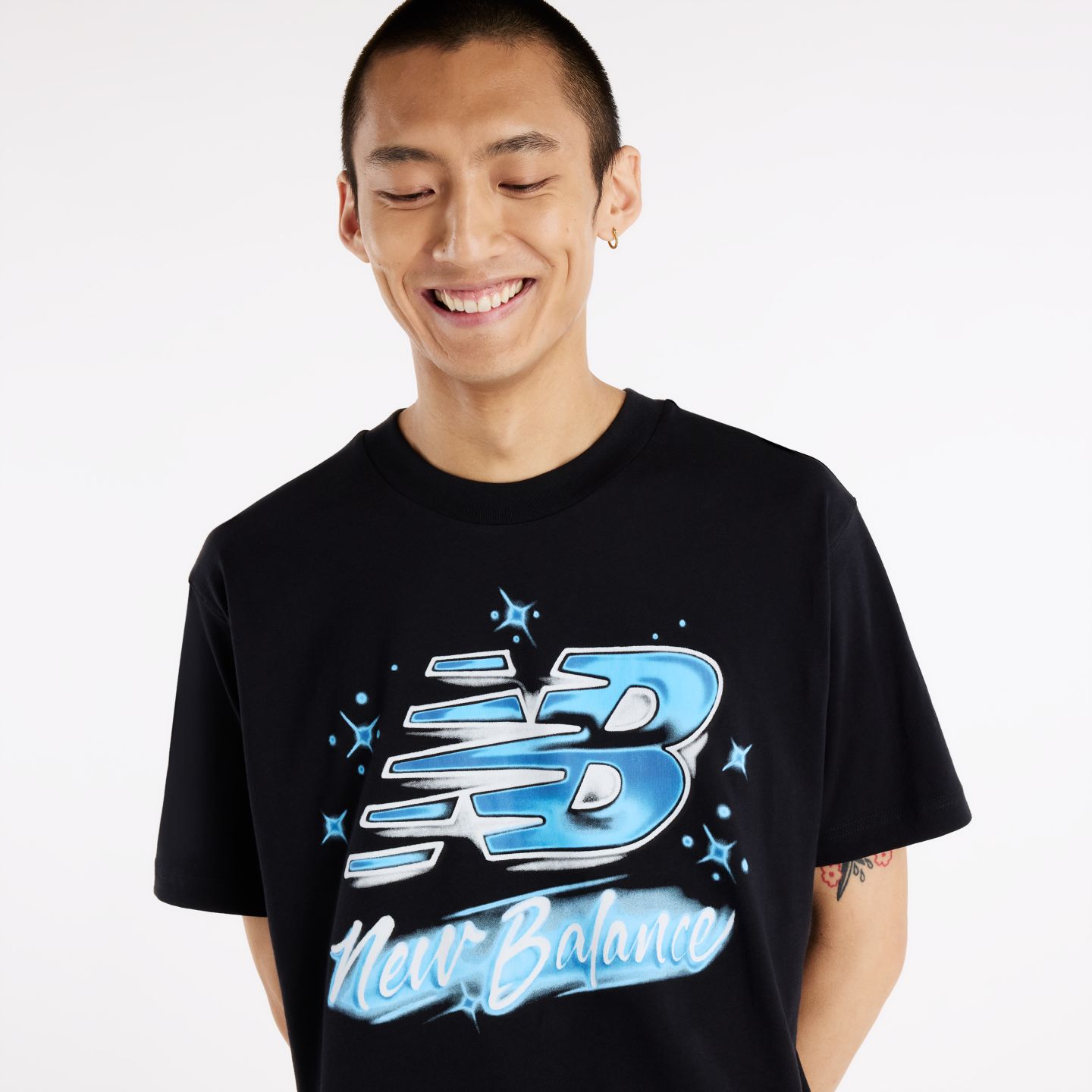 Мужская футболка New Balance Summer Love, цвет: Чёрный — фото 2