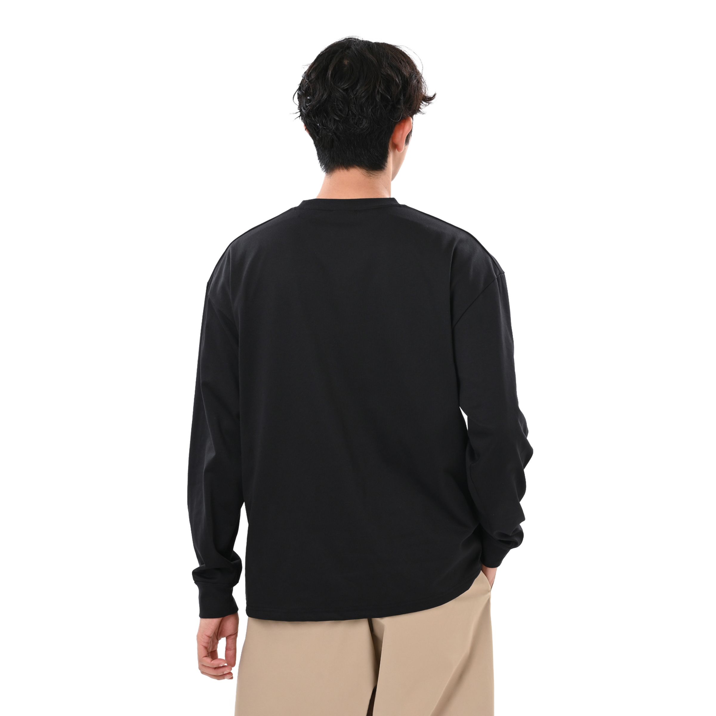 New Balance シューパッチロングスリーブTシャツ, MT62J8LJBK