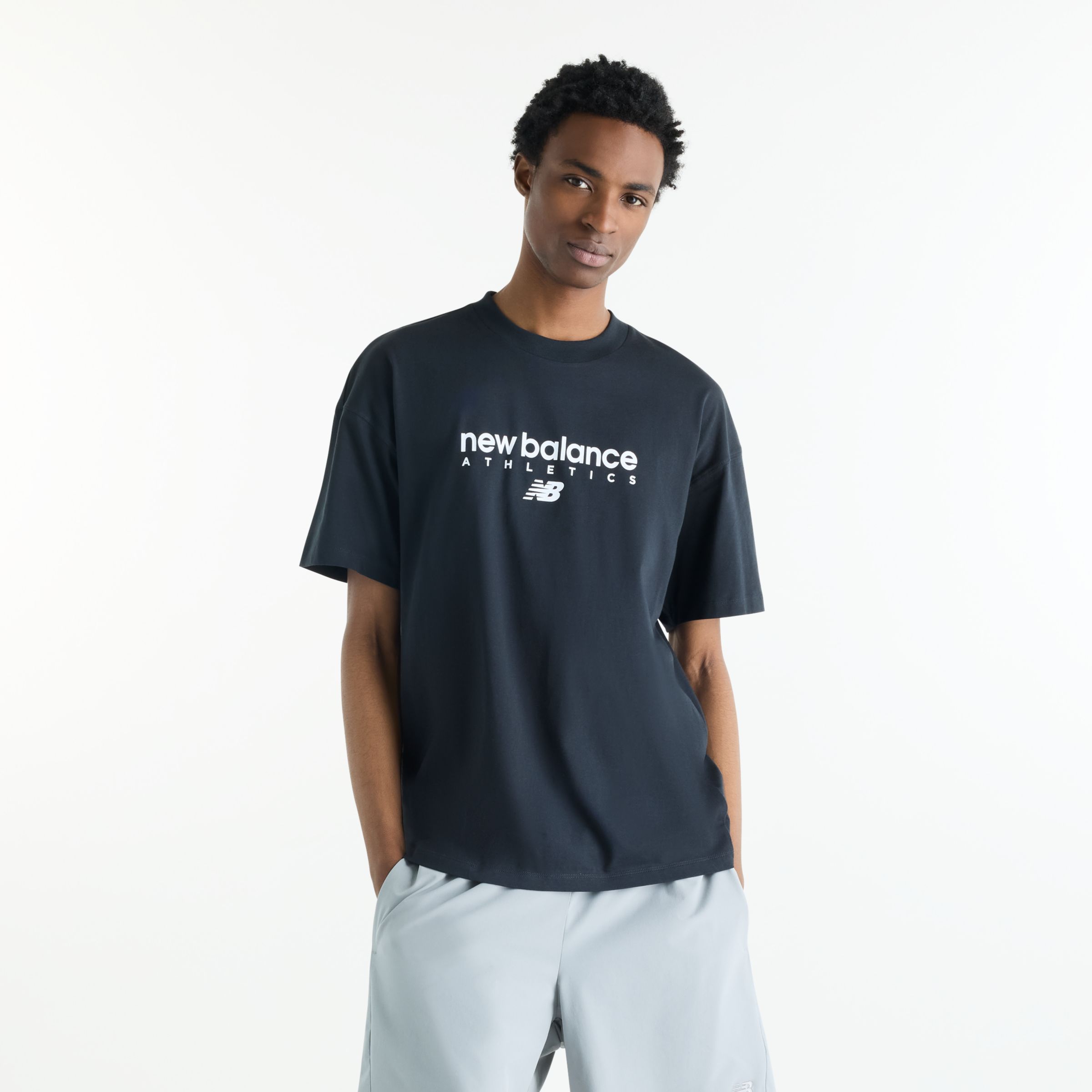 New Balance Sport Linear Graphic T-Shirt, MT62J91SBK