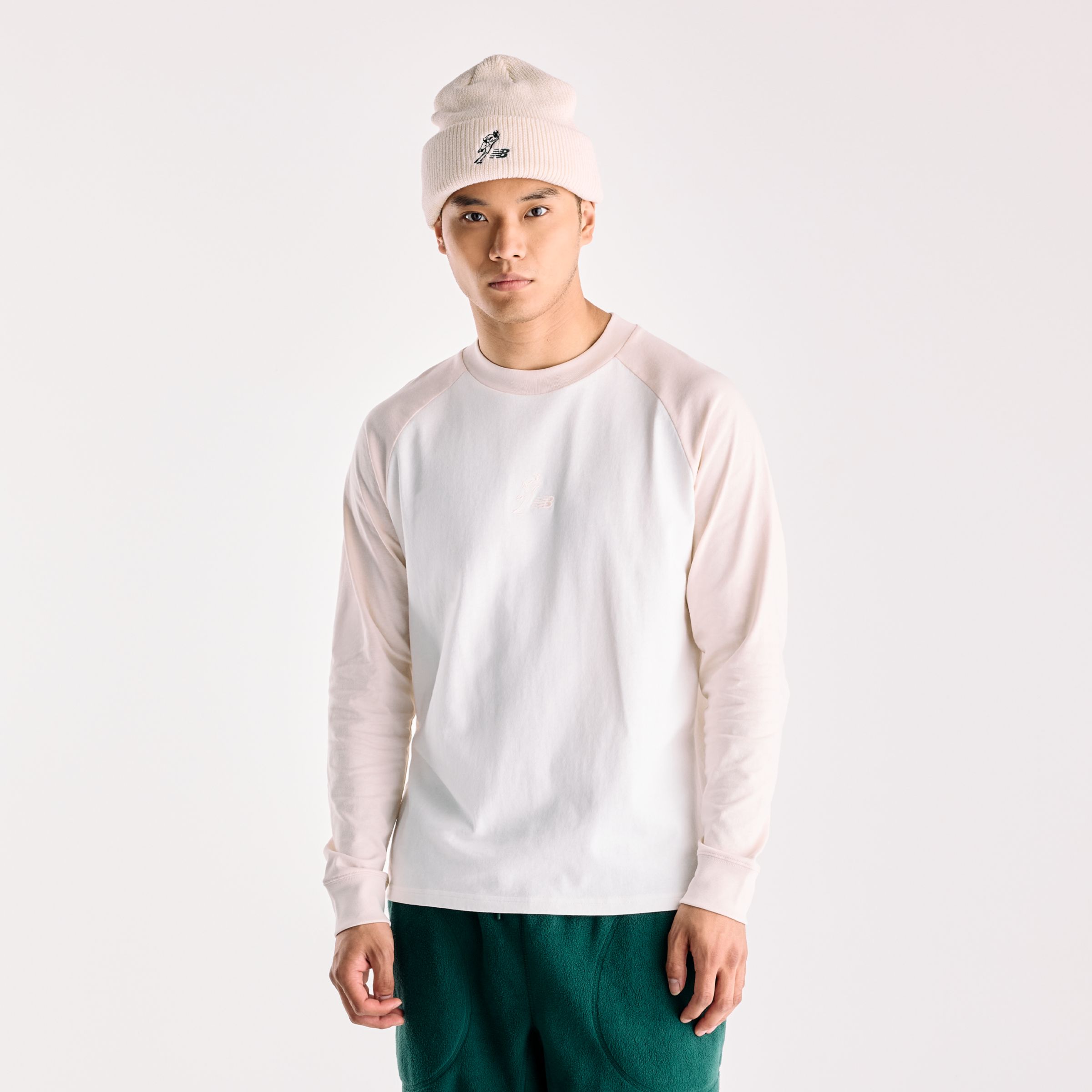 New Balance Shohei Long Sleeve Raglan T-Shirt, MT62L8VKLIN