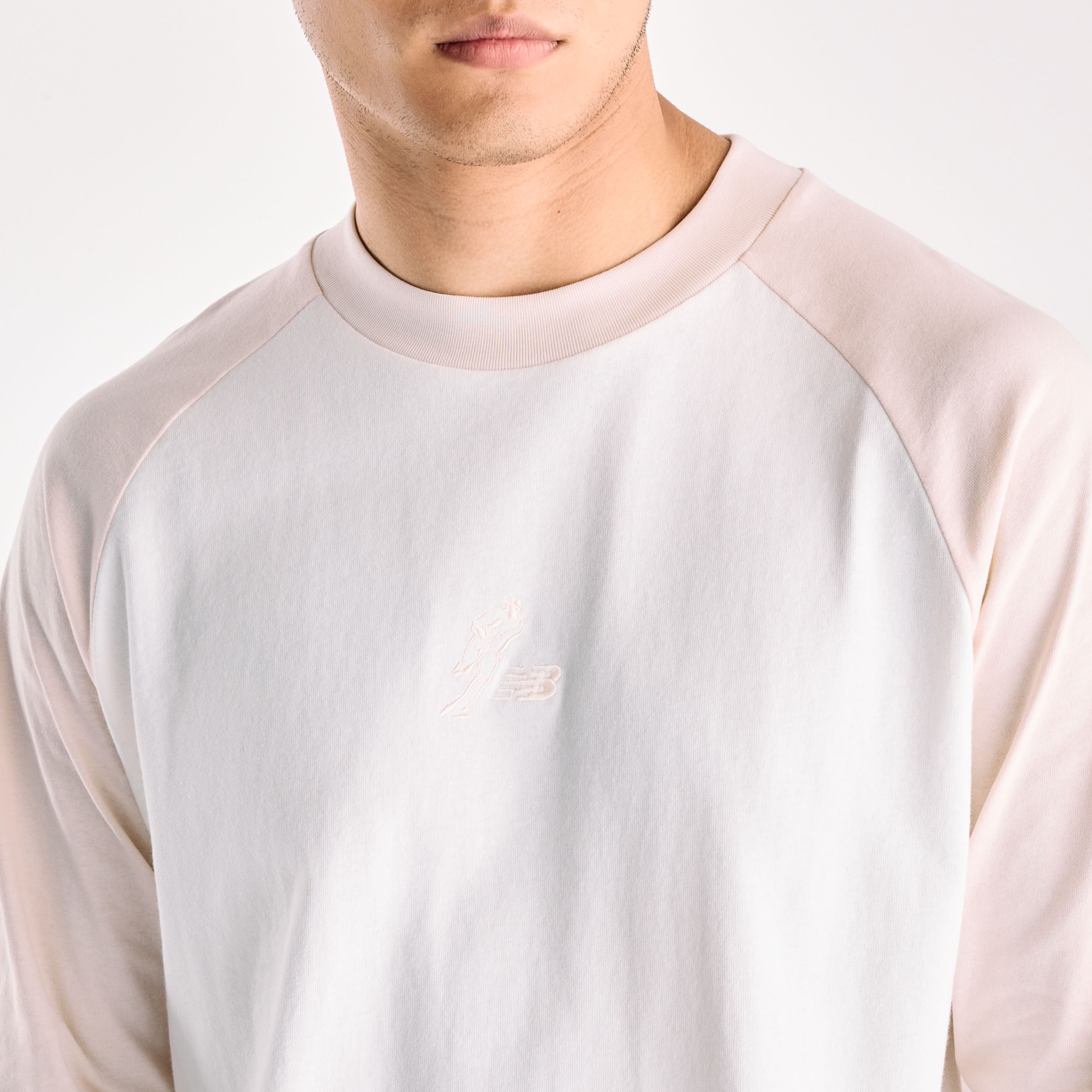 New Balance Shohei Long Sleeve Raglan T-Shirt, MT62L8VKLIN