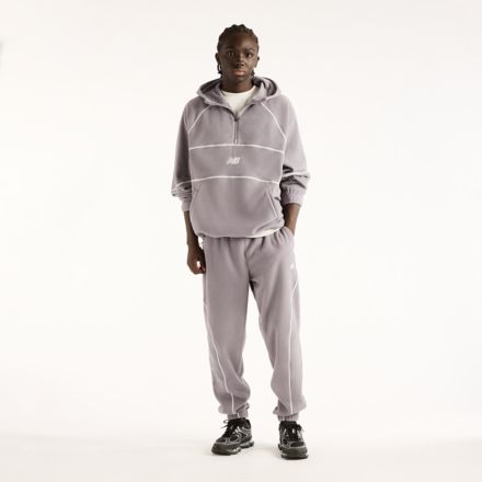 Trackside Polar Fleece Hoodie, CHERRY LEATHER, MT62N1TYOFG