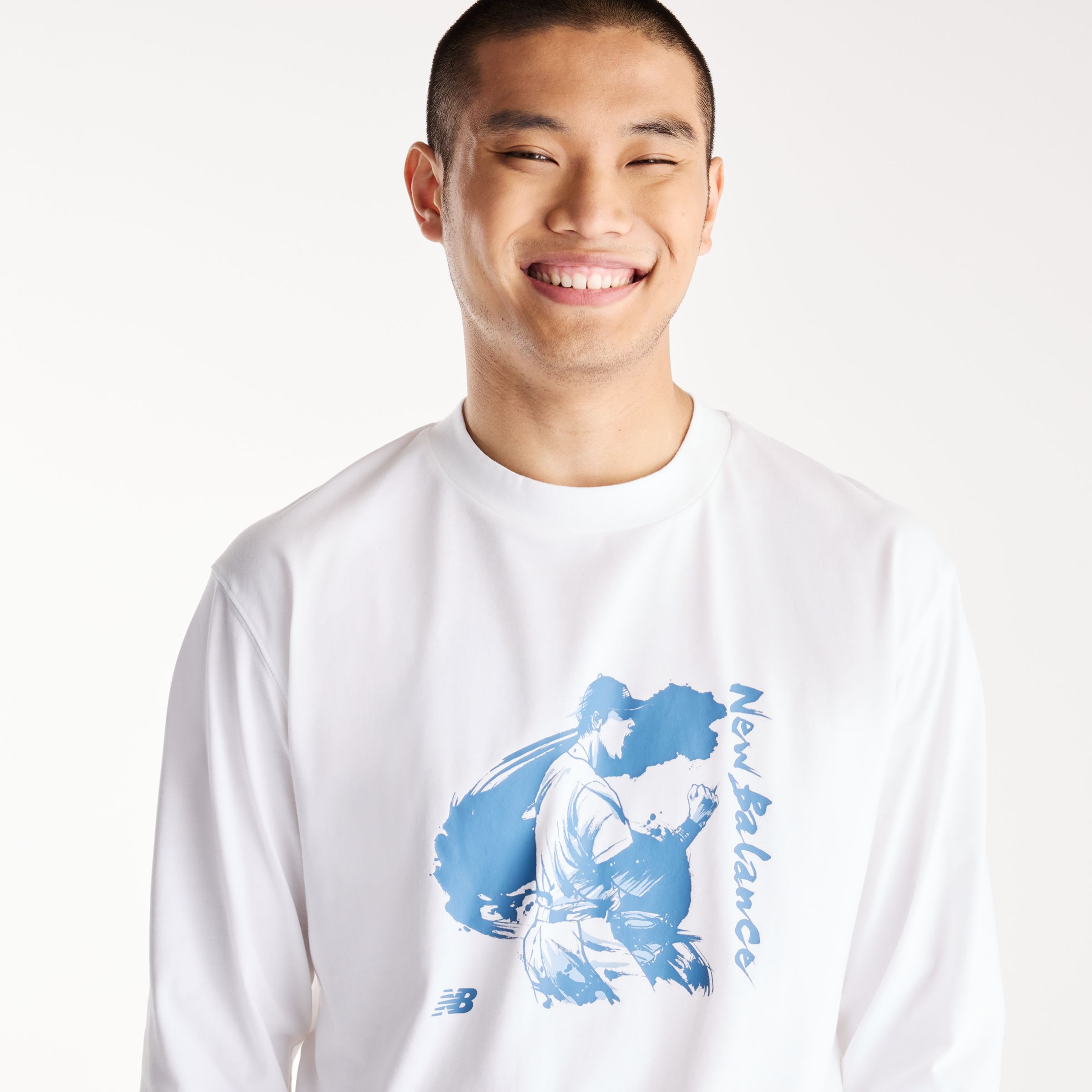 New Balance 大谷翔平オールウェイズオングラフィックロングスリーブTシャツ, MT62P34QWT