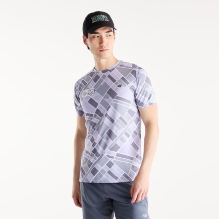 東京レガシーハーフ オールオーバープリントショートスリーブTシャツ, SMOKED VIOLET, MT62P48ISMV