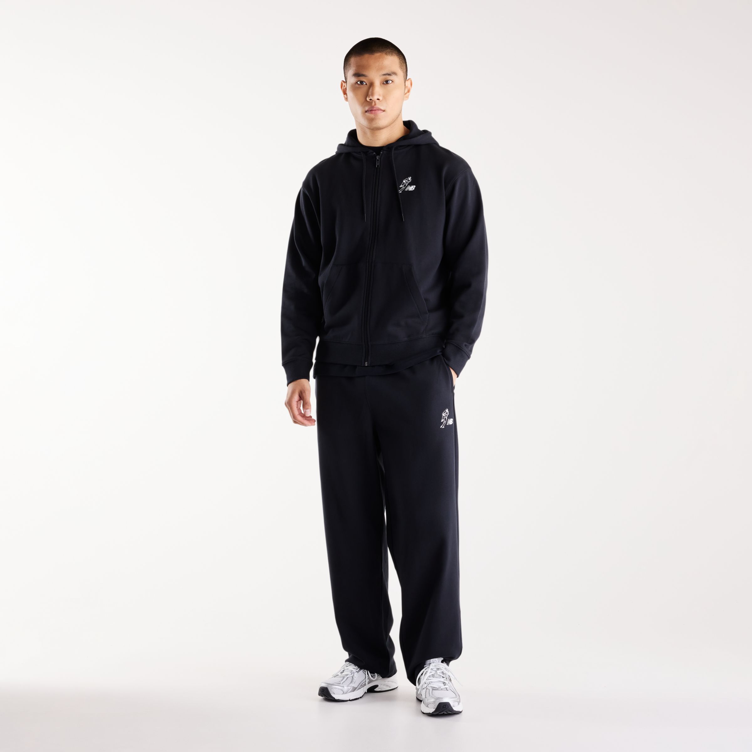 New Balance 大谷翔平オールウェイズオンロゴスウェットフルジップ, MT62Q6C7BK