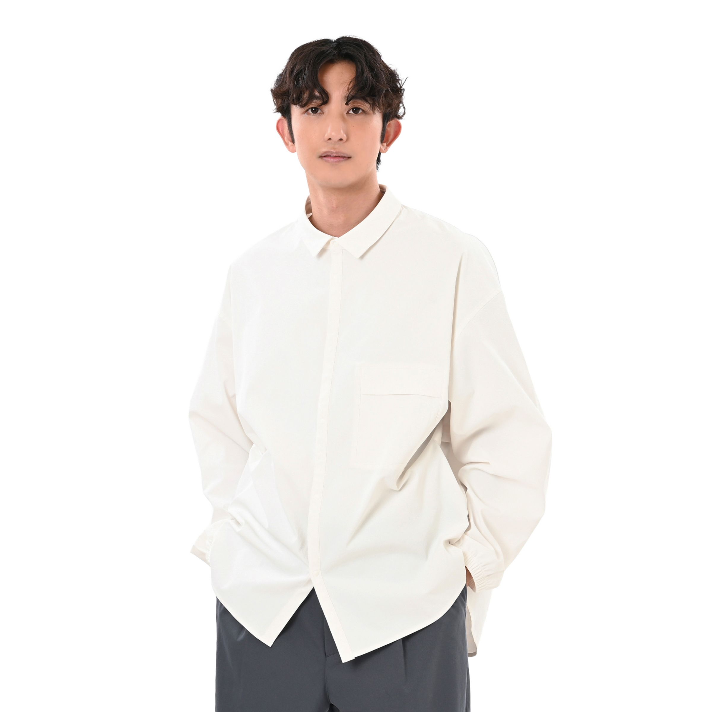 New Balance ファンクショナルウーブンロングスリーブシャツ, MT62S4U3RFN