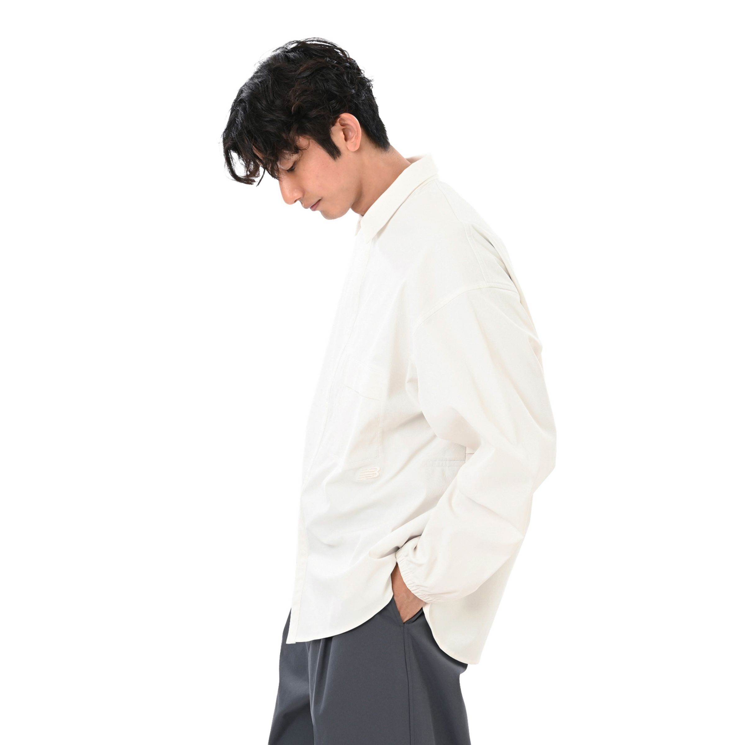 New Balance ファンクショナルウーブンロングスリーブシャツ, MT62S4U3RFN