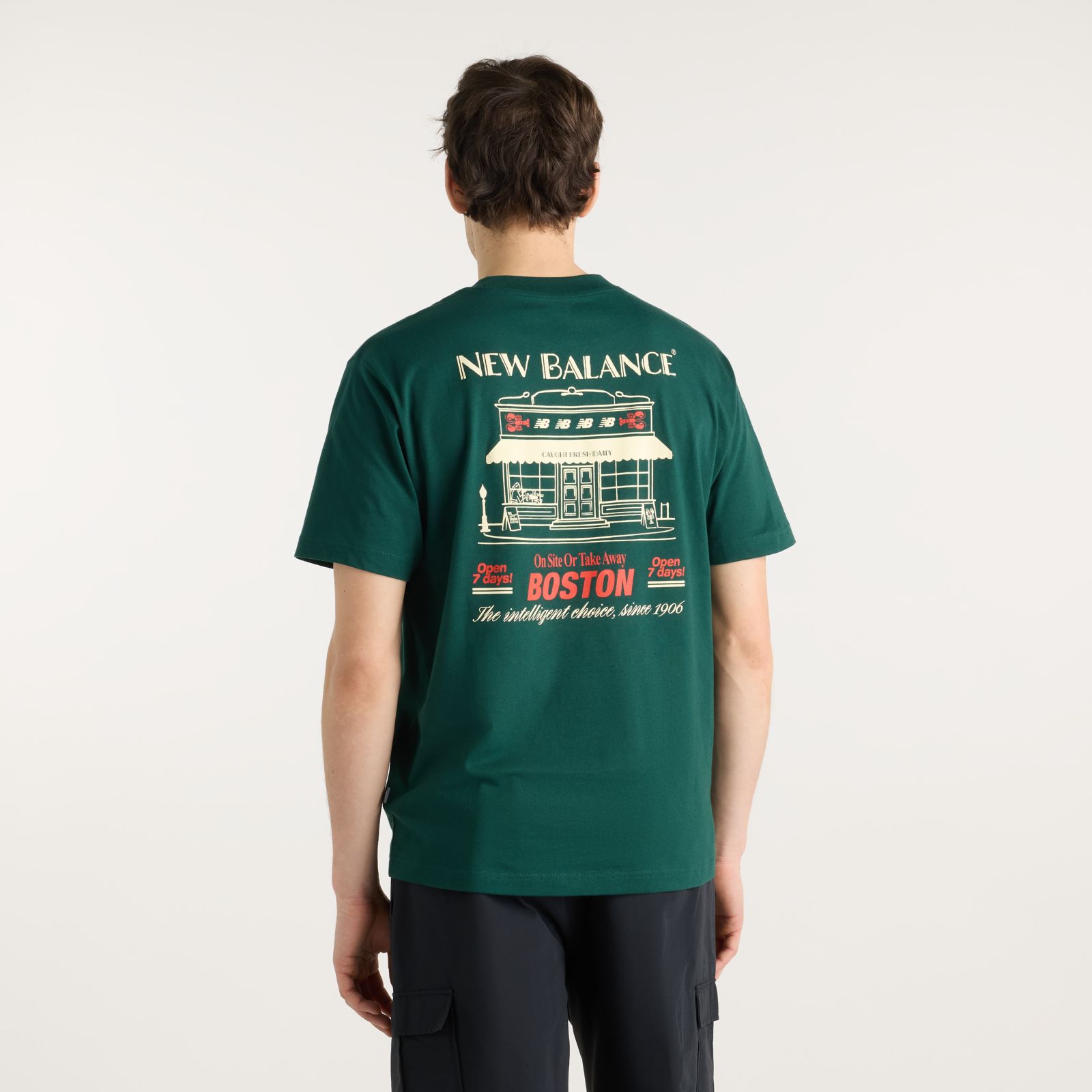 Мужские футболки New Balance Grab a Bite Boston T-Shirt — фото 2