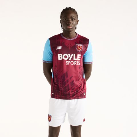 Мужские брюки New Balance West Ham United 26/27 Home Short Sleeve Jersey