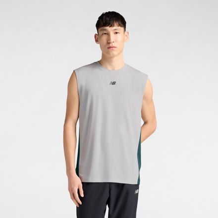 RBC Brooklyn Half Graphic Fast Days Tank, GREY MATTER with Grey, MT62U0NZGYM