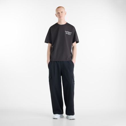 NB GREY グラフィックロゴショートスリーブTシャツ, BLACK CEMENT, MT62U1CSBLK