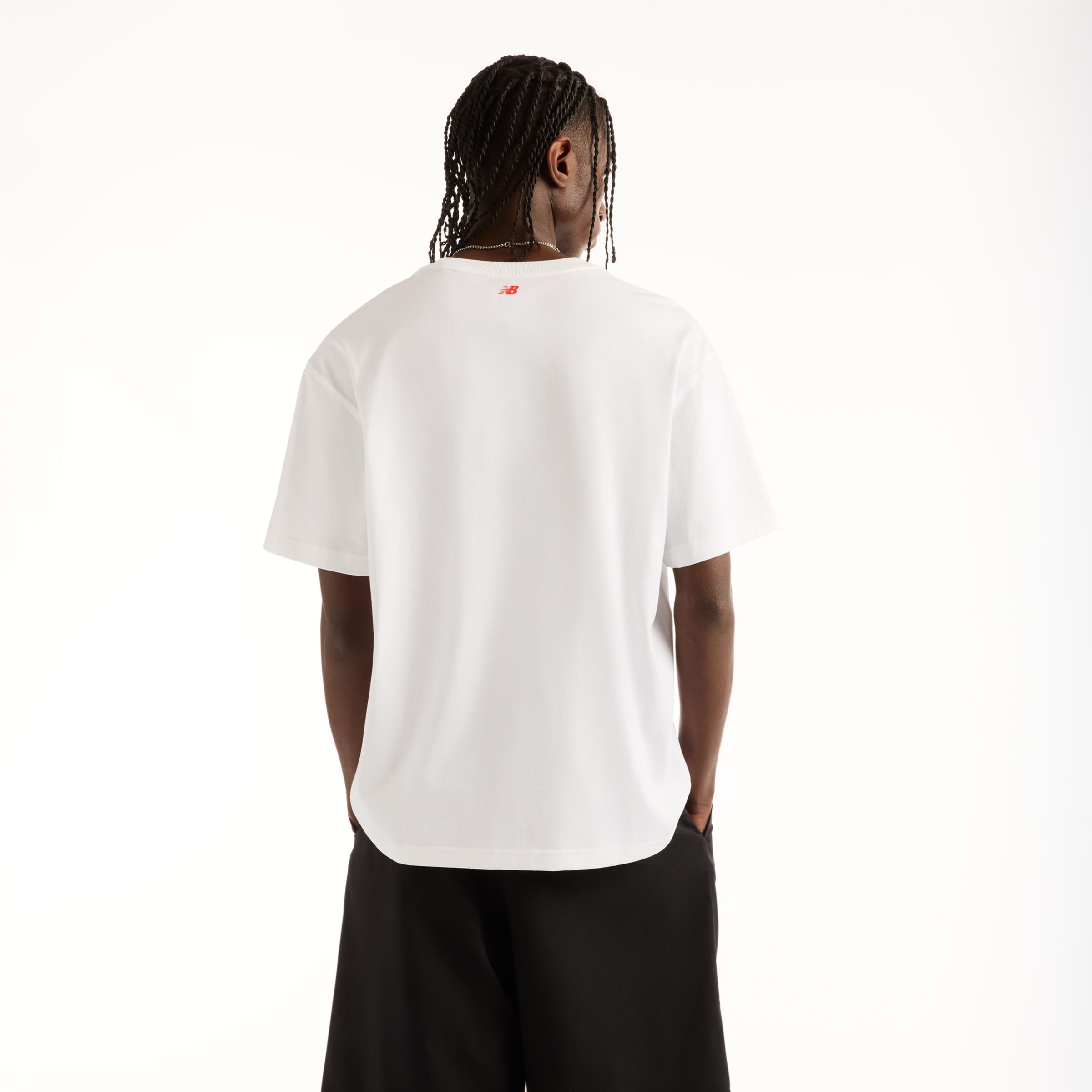 NB GREY グラフィックロゴショートスリーブTシャツ