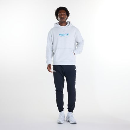 NYC Marathon Athletics French Terry Graphic Hoodie, Ash Heather, MT62V1Z8AHH