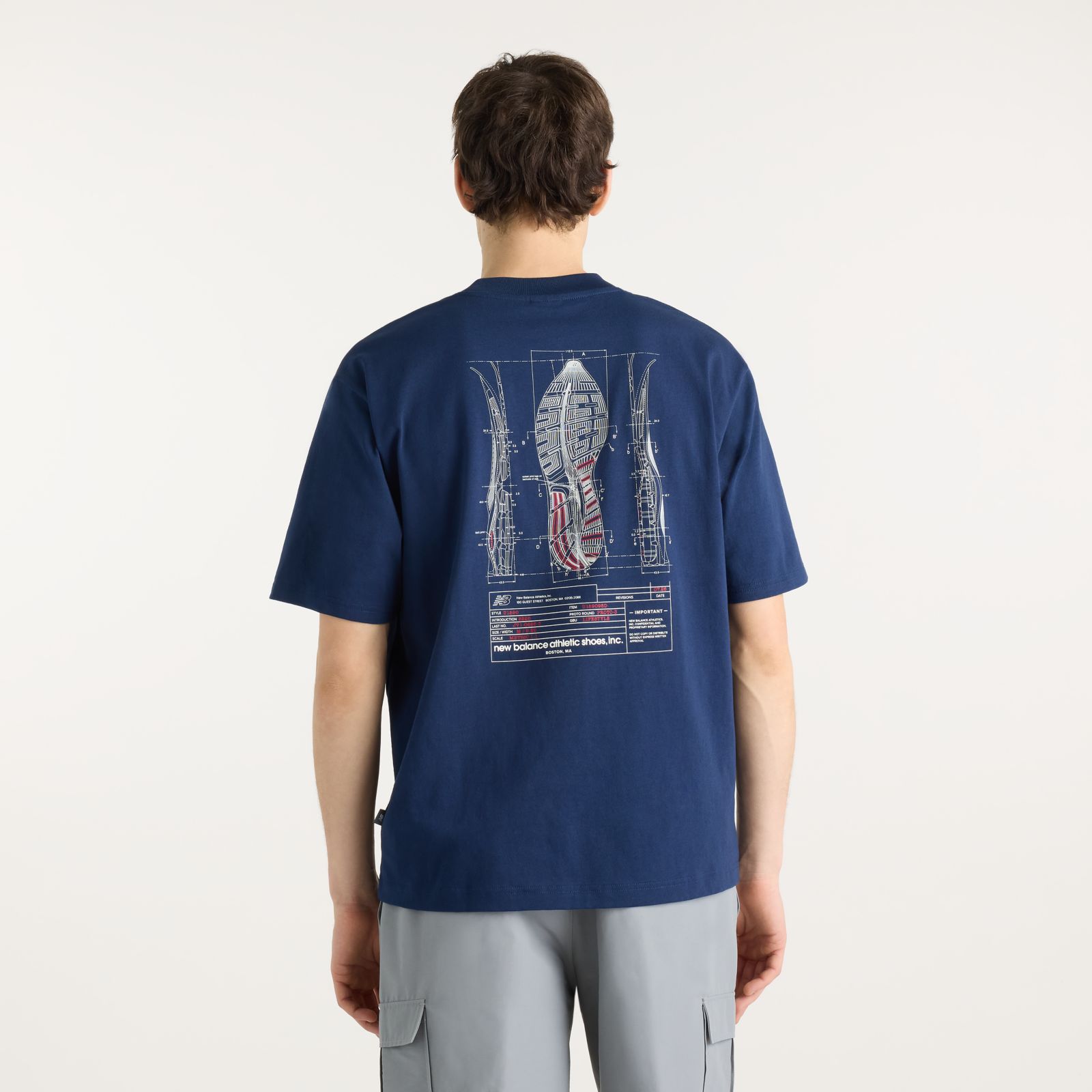 Мужские футболки New Balance Archive Blueprint T-Shirt — фото 2