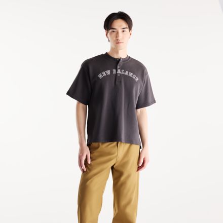 大谷翔平シグネチャーヘンリーネックショートスリーブTシャツ, NORDIC GREEN, MT62V56ZBLK