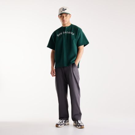 Shohei French Terry Henley Neck Top, NORDIC GREEN, MT62V56ZNOG