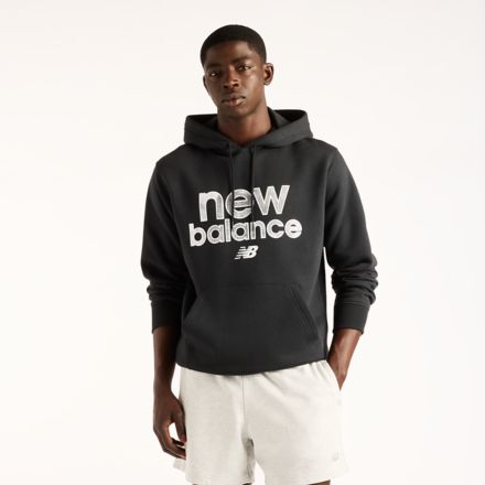 Sport Graphic Fleece Hoodie, BLACK, MT62X0QCBK