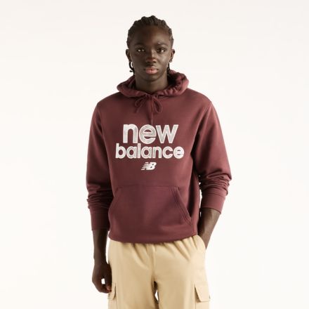 Sport Graphic Fleece Hoodie, CHERRY LEATHER, MT62X0QCYLR