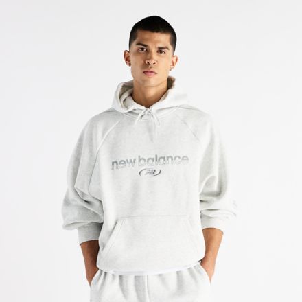 Trackside Fleece Hoodie, Ash Heather, MT62Y14PAHH