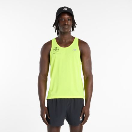 RBC Brooklyn Half Men's RC Essential Singlet, NEGRO, MT62Z193AAM