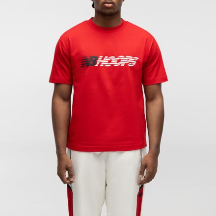 Hoops Graphic T-Shirt, APPAREL TEAM RED, MT62Z8FKTRE