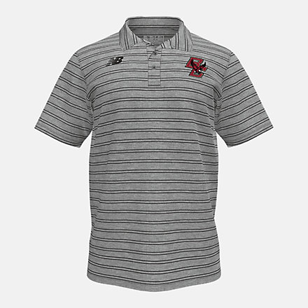 New Balance Stripe Polo(Boston College), MT724BCETBK image number null