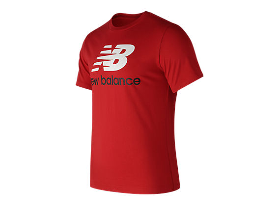 Essentials Stacked Logo Tee - Men's 73587 - Tops, Lifestyle - New Balance