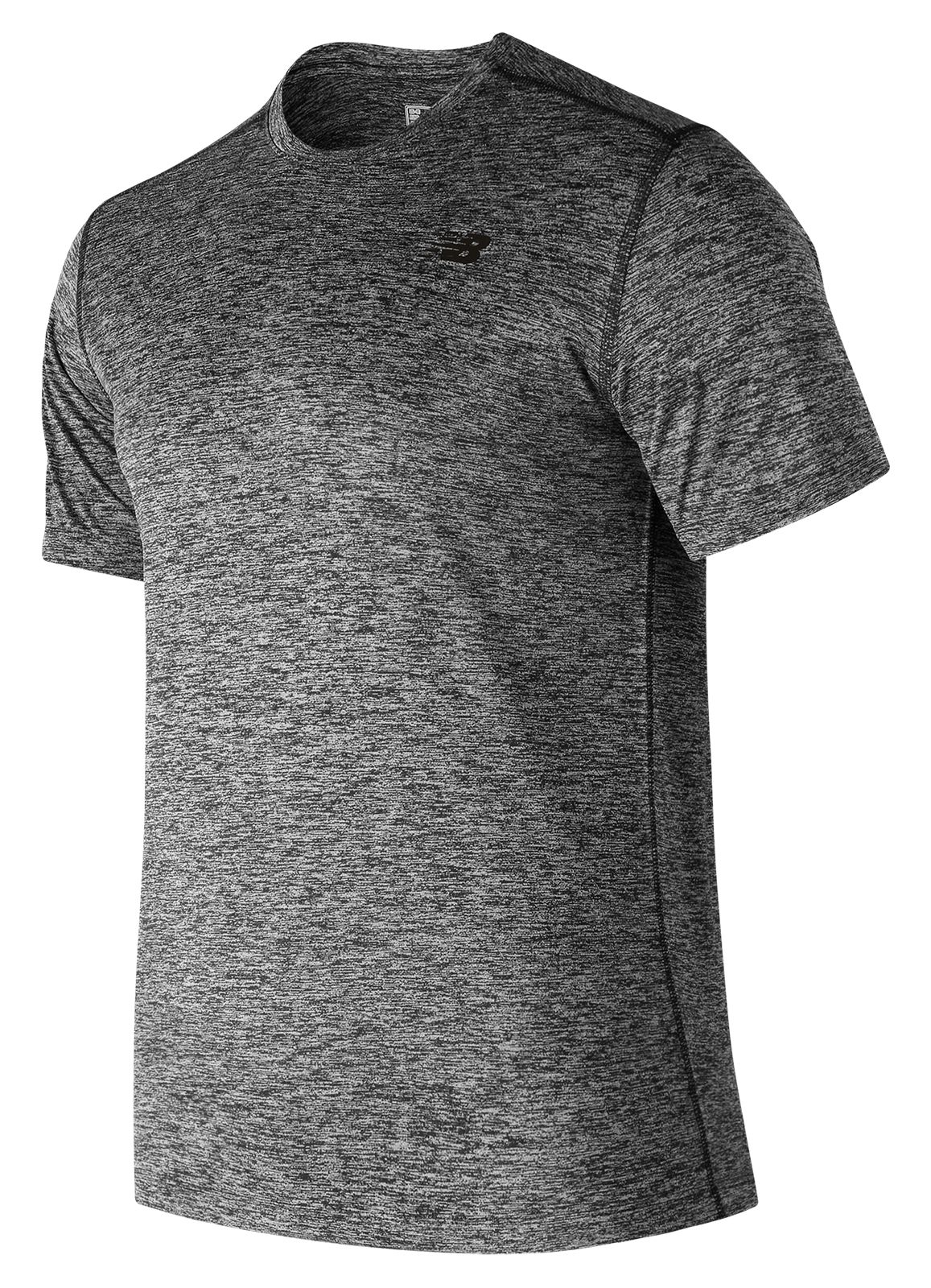 

New Balance Men's Core Heathered T-Shirt Black - Black