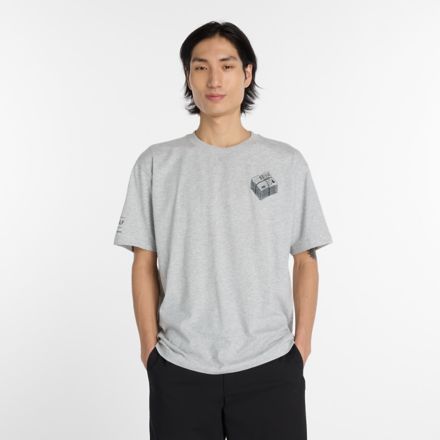 RBC Brooklyn Half Men's Graphic T-Shirt - Newspaper, Gris atl&eacute;tico jaspedado, MT87BGAGT