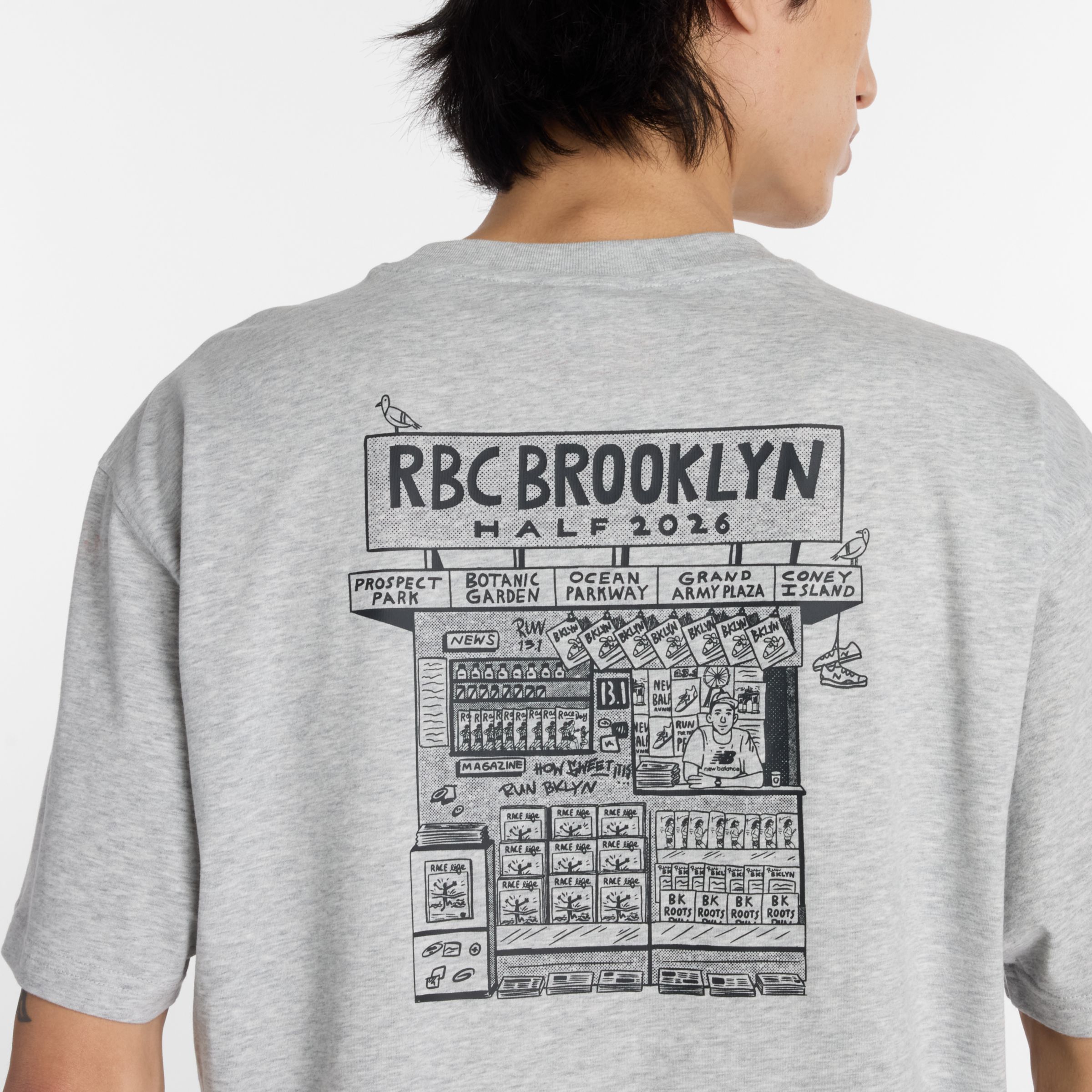 RBC Brooklyn Half Men's Graphic T-Shirt - Newspaper