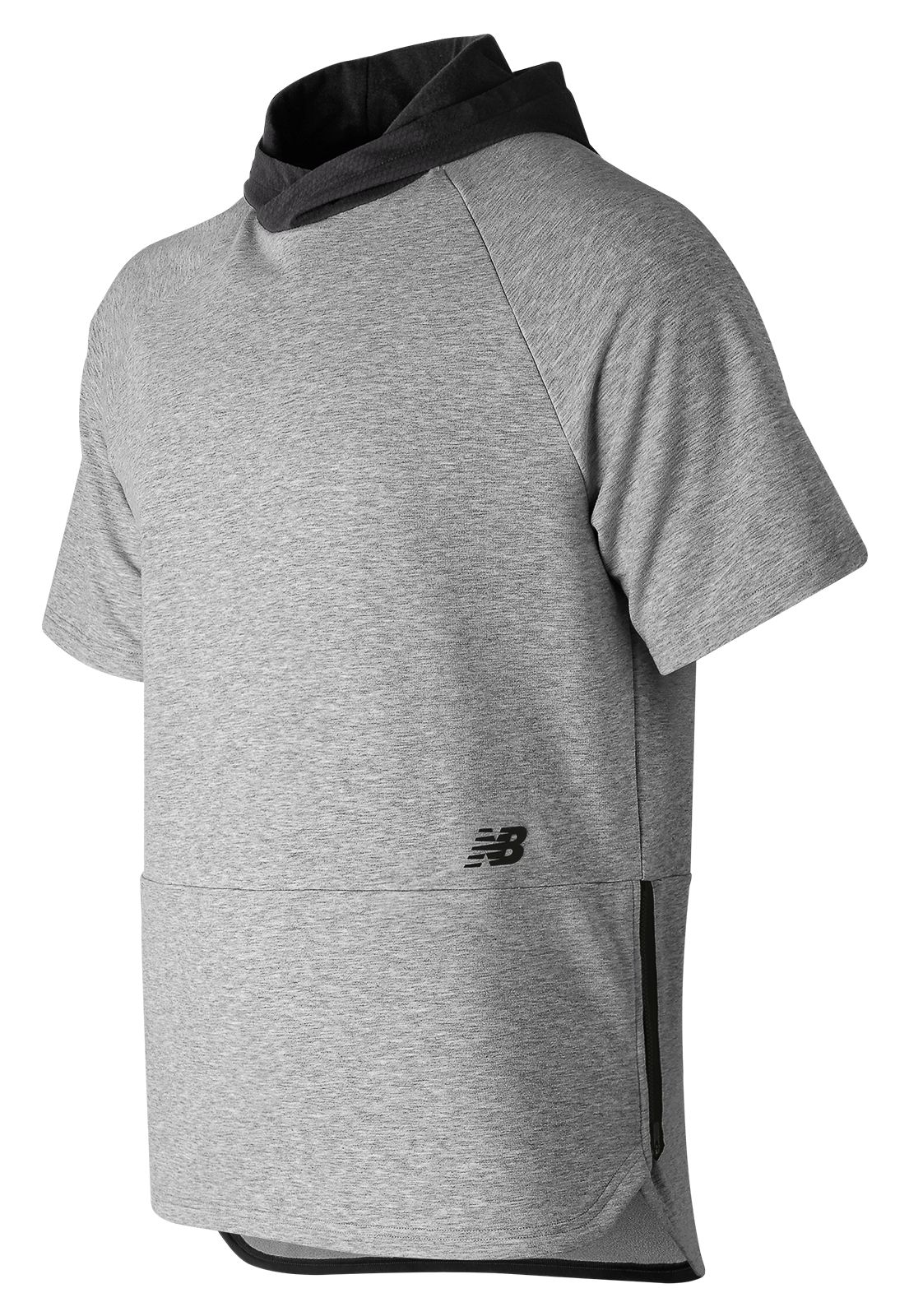 short sleeve grey hoodie