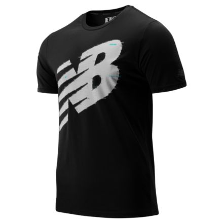 New Balance Graphic Heathertech Tee, MT93083BK