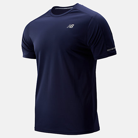 New Balance Core Run Short Sleeve Tee Solid, MT93917PGM image number null