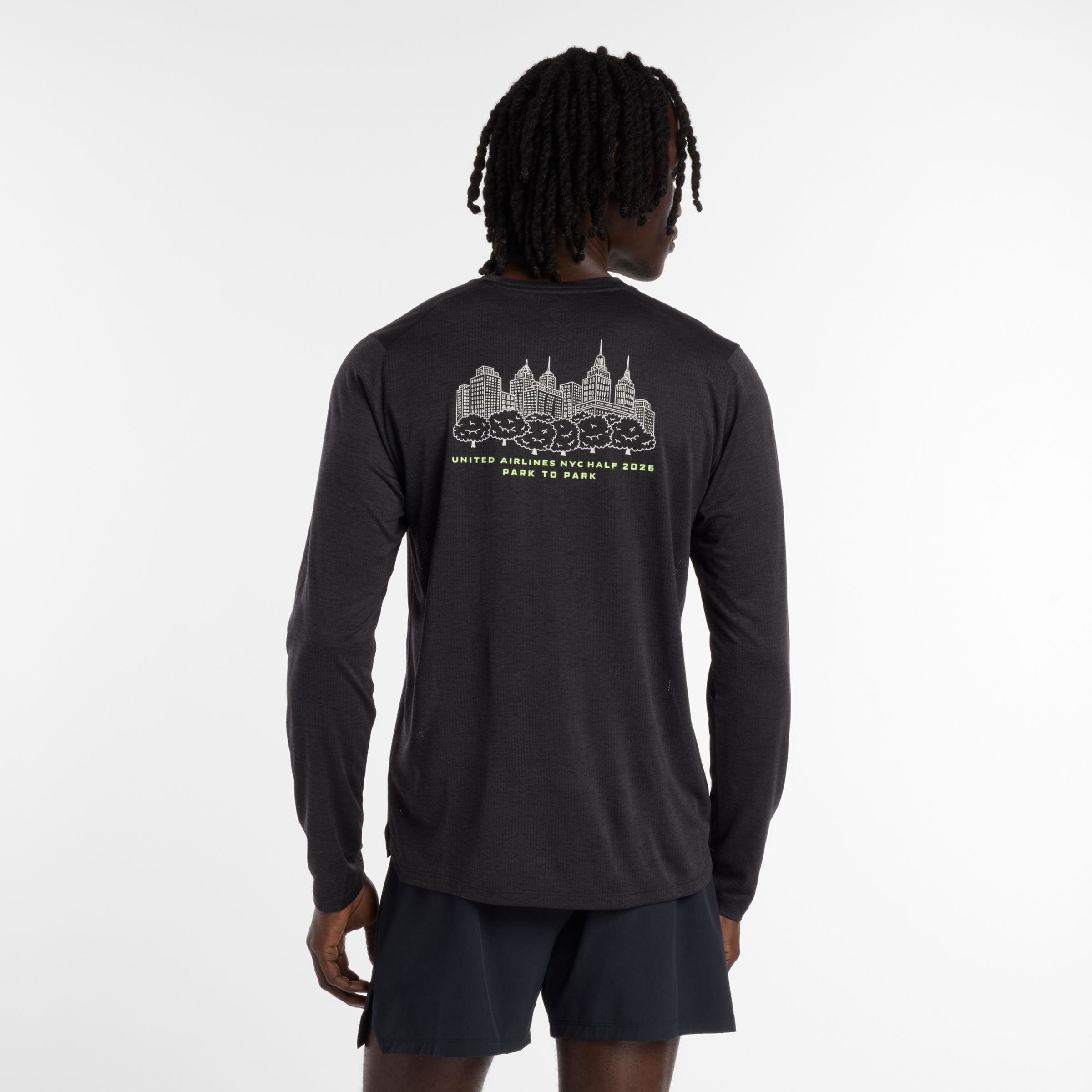 United Airlines NYC Half Men's Graphic Athletics Long Sleeve