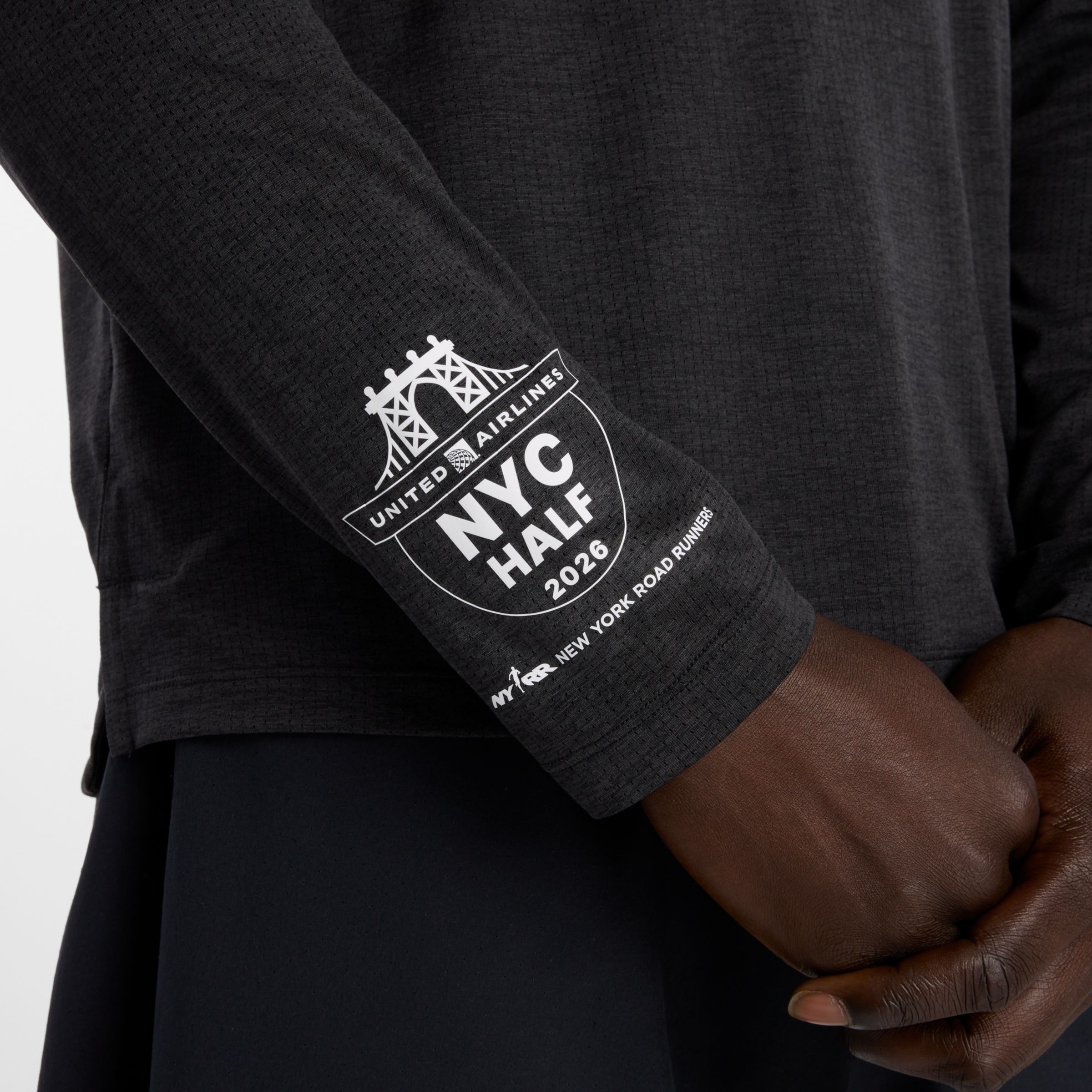 United Airlines NYC Half Men's Graphic Athletics Long Sleeve