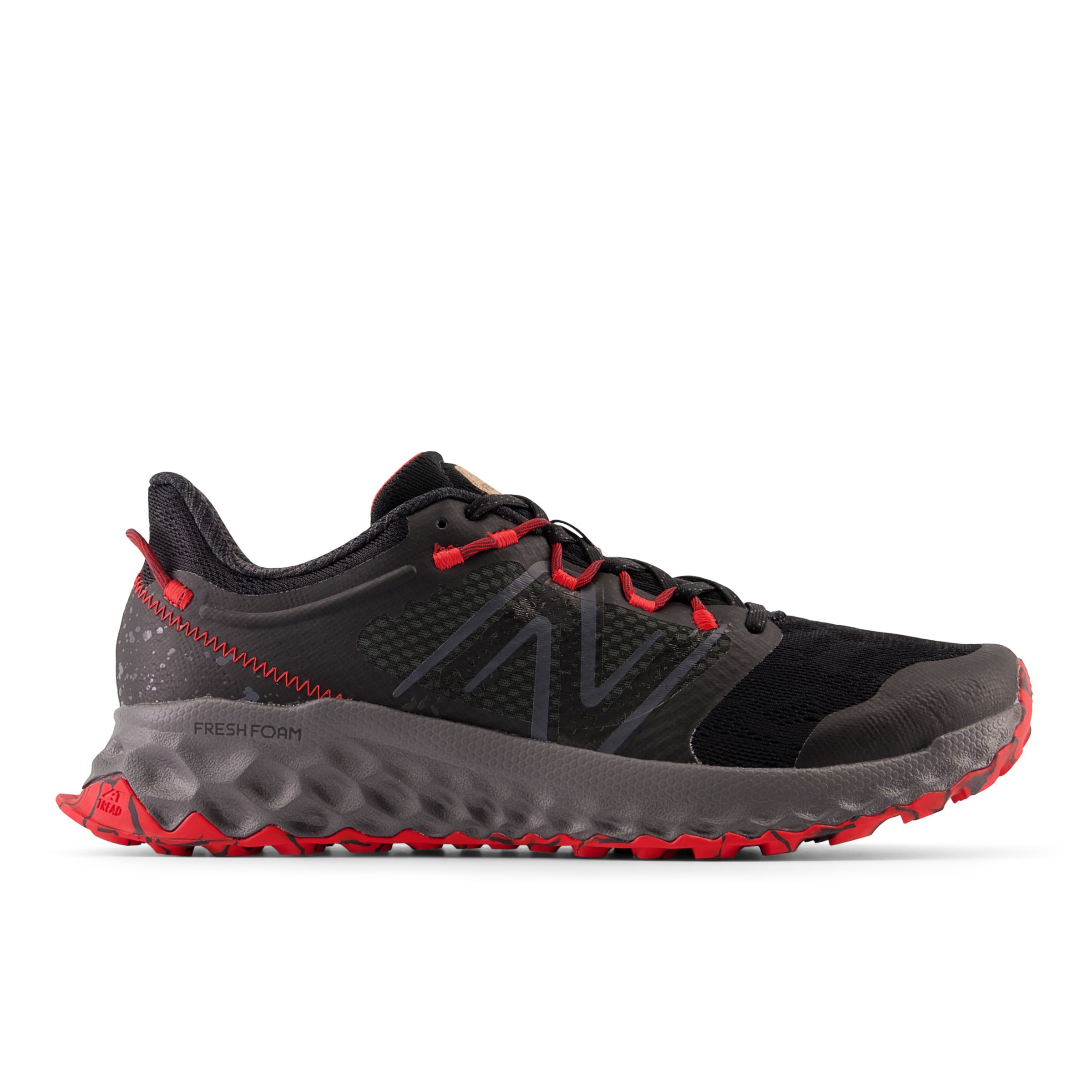 New Balance Fresh Foam Garo Trail Running Shoe In Black/red/grey