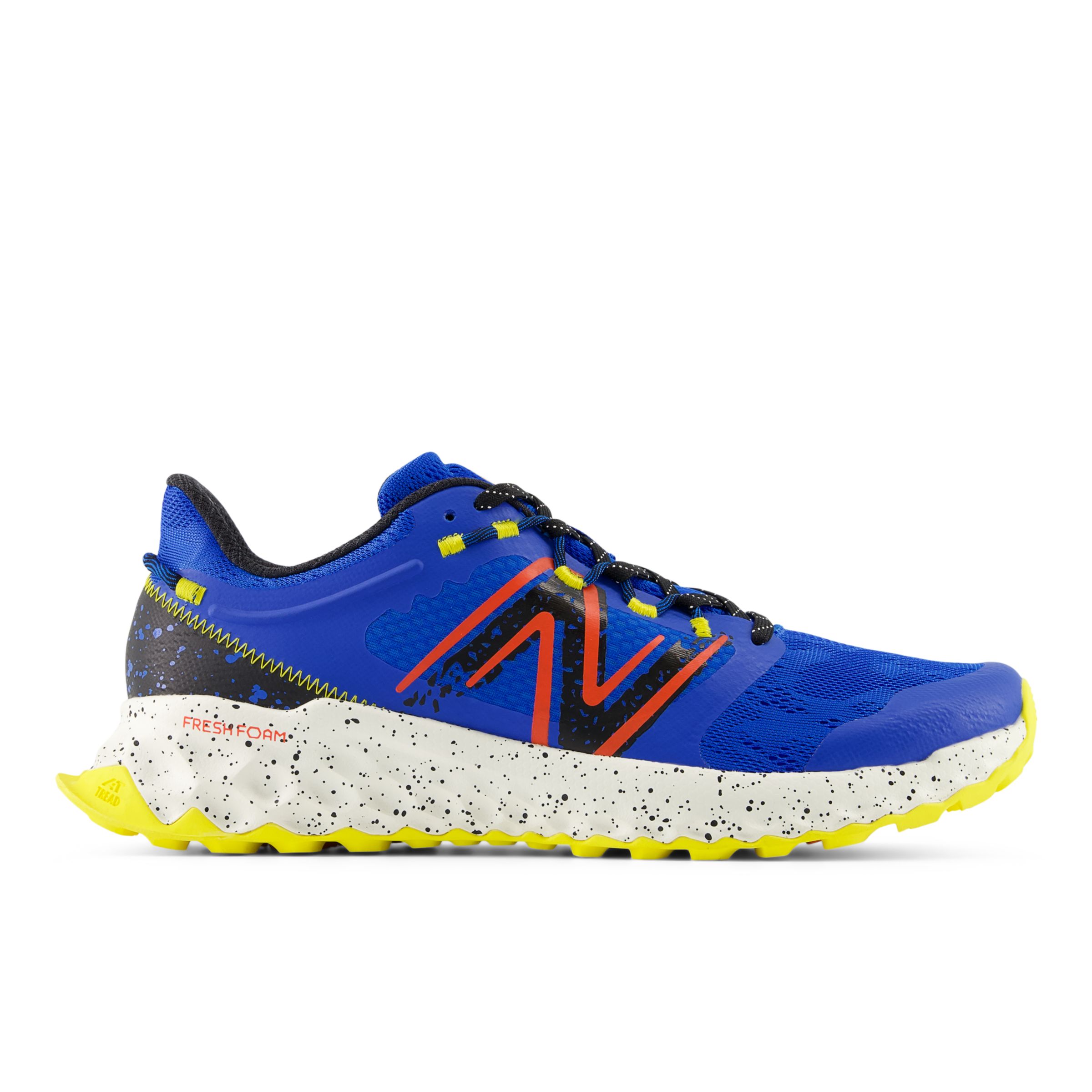 

New Balance Homme FRESH FOAM Garoé en Bleu/Noir/Jaune, Textile, Taille 47.5 Large