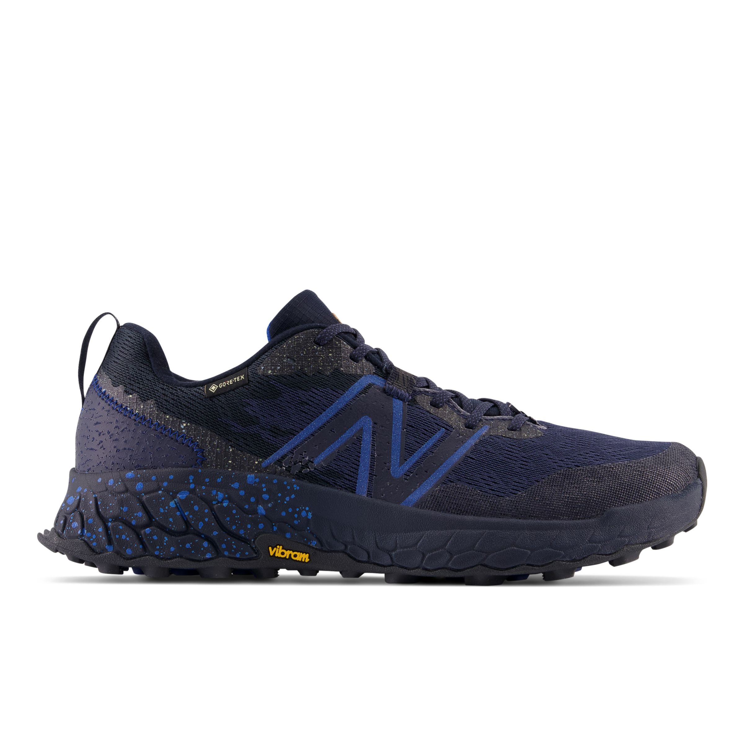 New Balance Homme Fresh Foam X Hierro v7 GTX en Bleu/Orange, Synthetic, Taille 40.5 Large