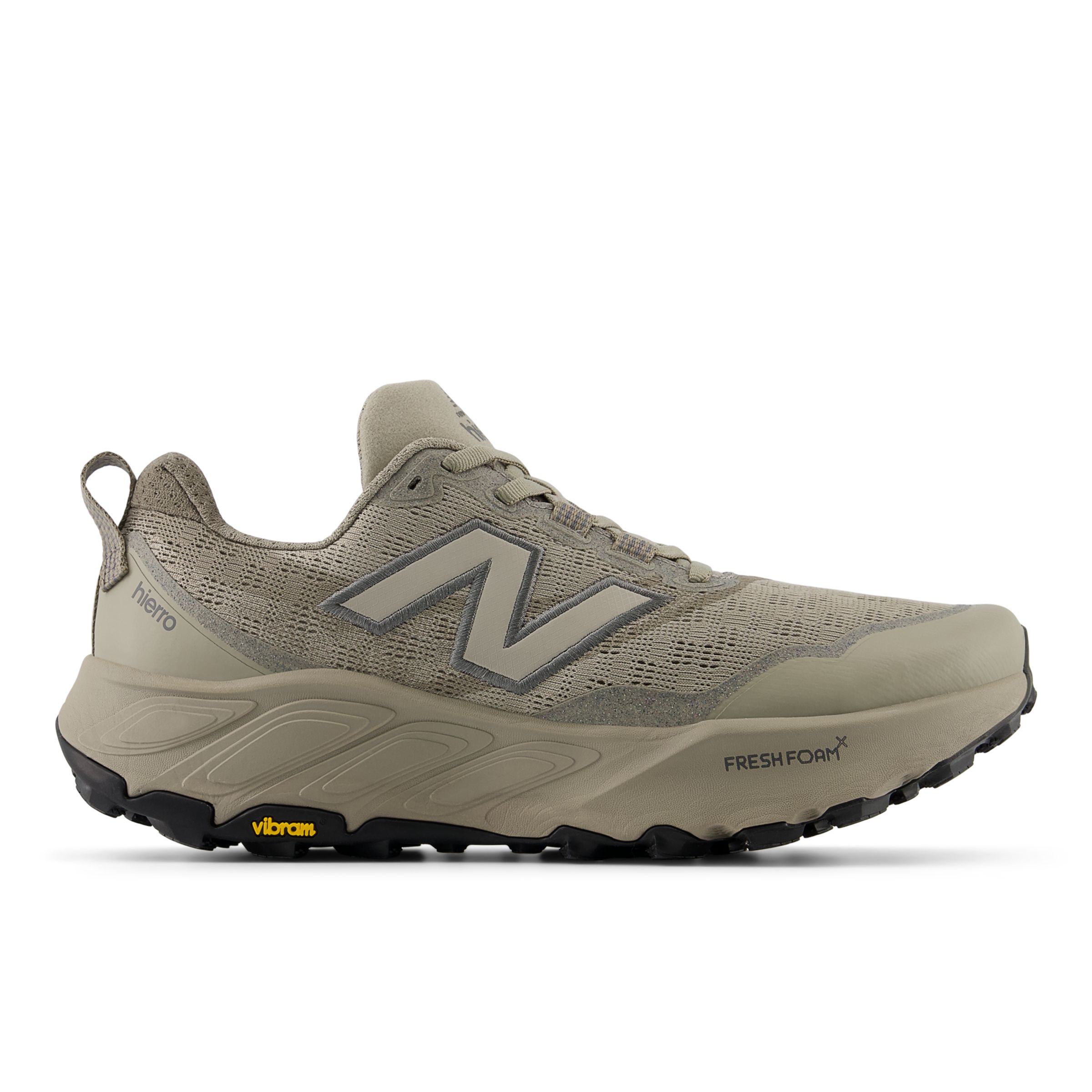 New Balance Men's Fresh Foam X Hierro v9 in Brown/Grey Synthetic, size 8