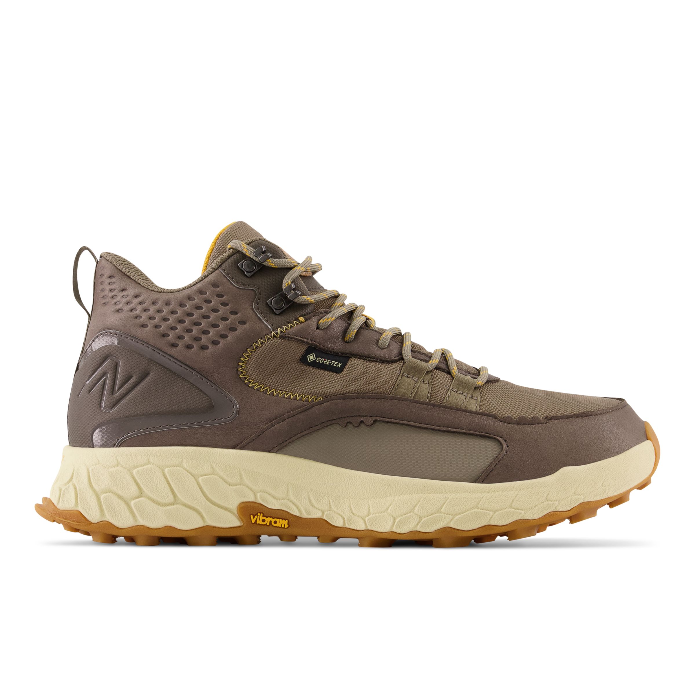 

New Balance Men's Fresh Foam X Hierro Mid Gore-Tex® Brown/Grey/Yellow - Brown/Grey/Yellow