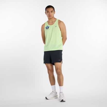 United Airlines NYC Half Men's RC Essential Singlet, AFTERGLOW, MTK3SQAFG