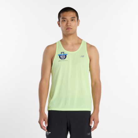 United Airlines NYC Half Men's RC Essential Singlet, AFTERGLOW, MTK3SQAFG