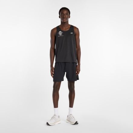 United Airlines NYC Half Men's RC Essential Singlet, AFTERGLOW, MTK3SQBK